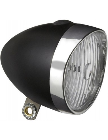 Scheinwerfer Edge Retro Schwarz/Chrom - 3 Led - On/Off - mit Batterien (blister verpackung)