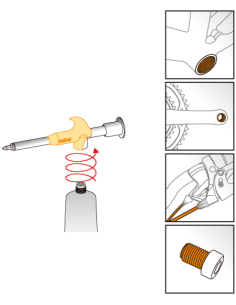 Fettpresse inklusive Kupferfettrohr IceToolz C278 (120 ml)