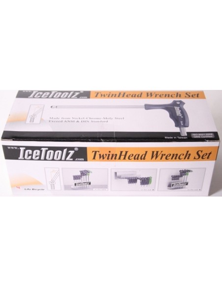 Innensechskantschlüssel Satz IceToolz 7M85 "Twin Head  mit Aufbewahrungsständer