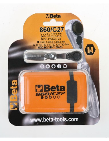 Beta Tools 27 teilige Schraubeinsatz-Set 860/C27