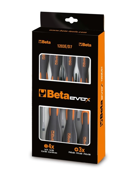 Schraubendreher-Satz Beta Tools Evox 1203E/D8P - 8 Stück