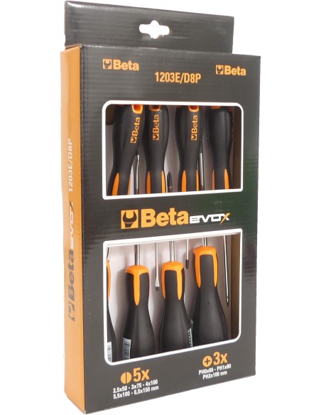 Schraubendreher-Satz Beta Tools Evox 1203E/D8P - 8 Stück