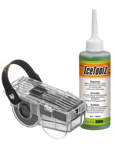 Kettenreiniger mit Entfetter 120ml IceToolz 240C212 Set