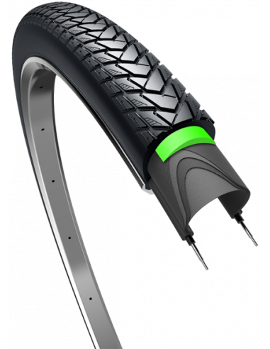 Reifen Edge Traveller Protect 28 x 1.60" / 42-622 - Schwarz mit Reflexion