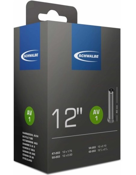 Schlauch Schwalbe AV1 12" / 47/62-203 - 40mm ventil
