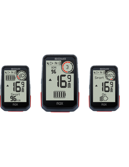 Fahrradcomputer GPS Sigma ROX 4.0 mit Standard-Lenkerhalterung - Schwarz