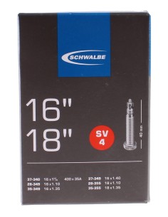 Schlauch Schwalbe SV4 16-18" / 28/37-340/355 - 40mm Ventil