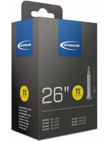 Schlauch Schwalbe 40-62-559 SV13+ 26" - 60mm ventil