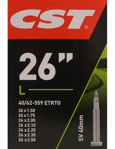 Schlauch CST SV40mm - 26 x 1.50-2.50" - 40/62-559 mm