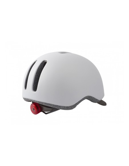 Fahrradhelm Polisport Commuter - M (54-58cm) - Mattes Weiß/Grau