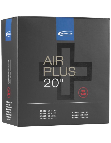 Schlauch Schwalbe AV7AP Air Plus 20" / 40/62-406 - 40mm Ventil