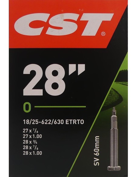 Schlauch CST SV60mm - 28 x 1.00" - 18/25-622/630 mm