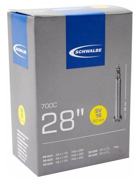 Schlauch Schwalbe SV16 28" / 28/32-622/630 - 60mm ventil
