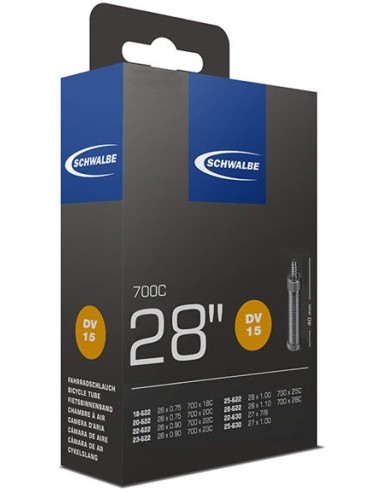 Schlauch Schwalbe DV15 28" / 18/28-622/630 - 40mm ventil