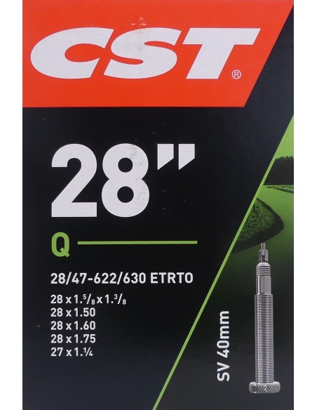 Schlauch CST SV40mm - 28 x 1.10-1.75" - 28/47-622 mm