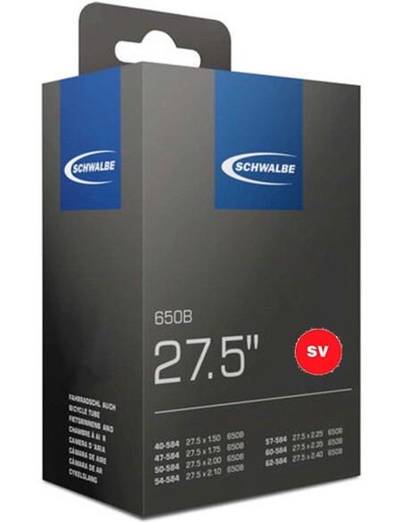 Schlauch Schwalbe SV21A Extra Light 27.5" / 40/62-584 - 40mm Ventil