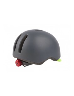 Fahrradhelm Polisport Commuter - L (58-61cm) - Dunkel Matt Grau / Fluor Gelb