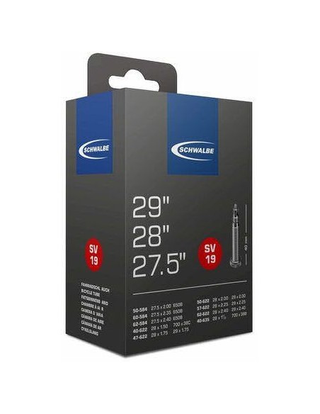 Schlauch Schwalbe SV19 28/29" + 27.5" / 40/62-581/635 - 40mm ventil