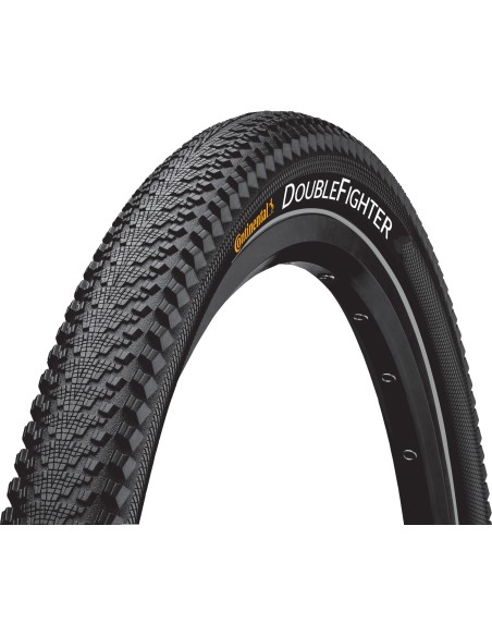 Reifen Continental DoubleFighter III 28 x 1.40" / 37-622 mm - Schwarz mit Reflexion