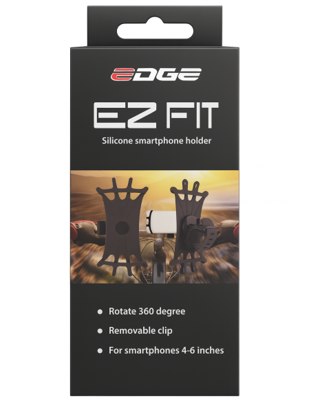 Telefonhalter Edge EZ Fit - 360 ° - Silikon - Schwarz