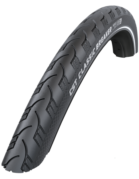 Reifen CST Classic Breaker 28 x 1.25" / 32-622 mm mit Pannenschutz - Schwarz mit Reflexion