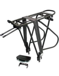 Gepäckträger für Hinten 26/28" Massload Verstellbar - Mattschwarz