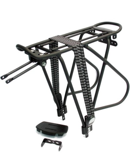 Gepäckträger für Hinten 26/28" Massload Verstellbar - Mattschwarz