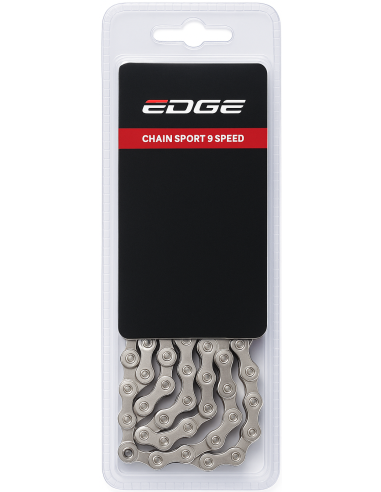 Kette 9 fach Edge Sporty - Silber