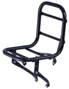 Vorderrad Gepäckträger für 16-28" Transportfahrrad Steco mit V-Bremse 18 x 20 x 20 cm - Mattschwarz