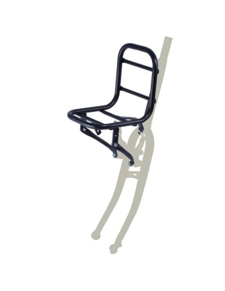 Vorderrad Gepäckträger für 16-28" Transportfahrrad Steco mit V-Bremse 18 x 20 x 20 cm - Mattschwarz