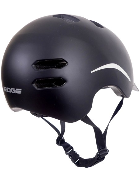 Fahrradhelm Edge Urban E-Bike Medium (54-58cm) - Schwarz