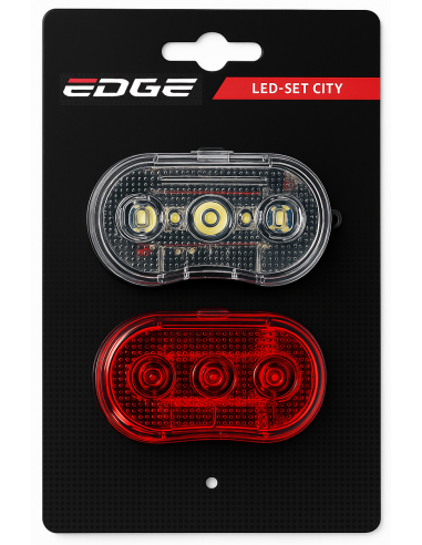 Led Lichtanlage Set vorne+hinten Edge City m/batterien