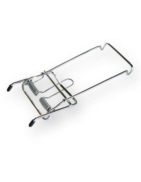 Clip-On Gepäckträger Steco mit Feder - Silber
