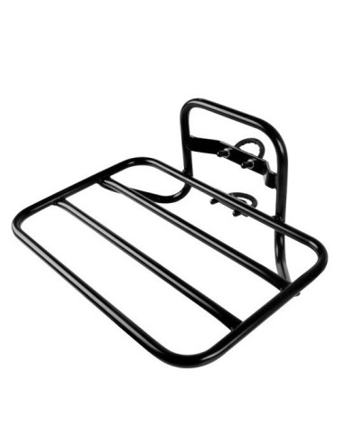 Vorderradgepäckträger Steco Transport 45x30cm mit Lenkrohr Halterung - Mattschwarz