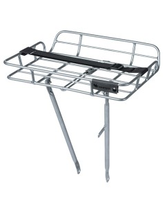 Vorderradgepäckträger Basil Portland 41 x 33 x 51 cm - Silber
