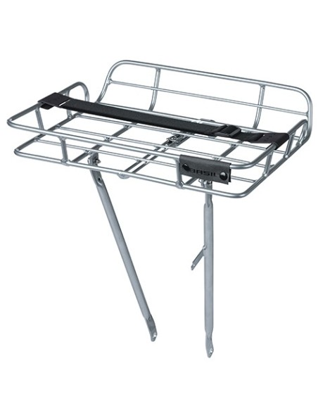 Vorderradgepäckträger Basil Portland 41 x 33 x 51 cm - Silber