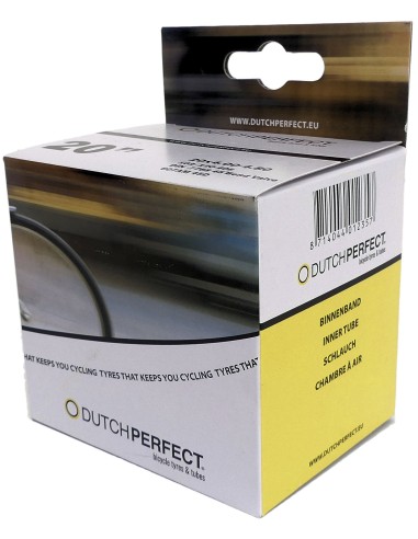 Schlauch Dutch Perfect Fatbike 20 x 4.00" /40-540 mm AV 45° Gebogen - Schwarz