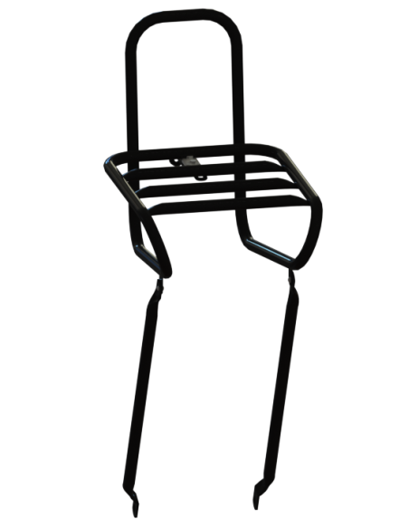 Vorderradgepäckträger 26/28" Steco Smooth 25cm - schwarz hochglanz