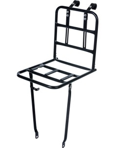 Vordergepäckträger Basil Front Carrier L 40 x 28 x 96 cm -  glänzend Schwarz