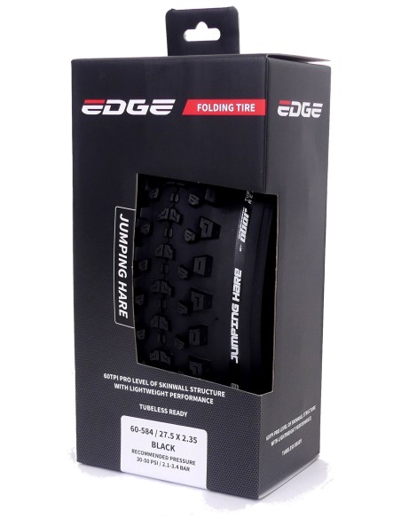 Faltreifen Edge Jumping Hare 27,5 x 2,35" / 60-584 - Schwarz