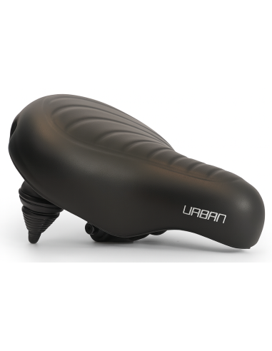 Fahrradsattel Edge Urban XL Wave - Schwarz