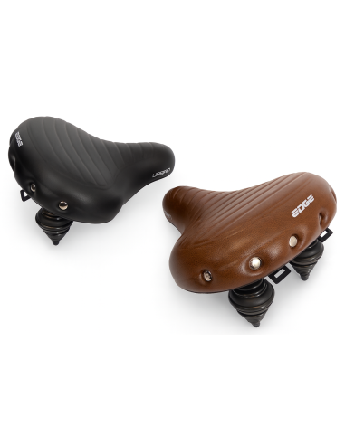 Fahrradsattel Edge Urban XL Wave - Schwarz