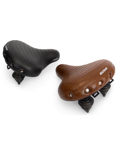 Fahrradsattel Edge Urban XL Wave - Braun