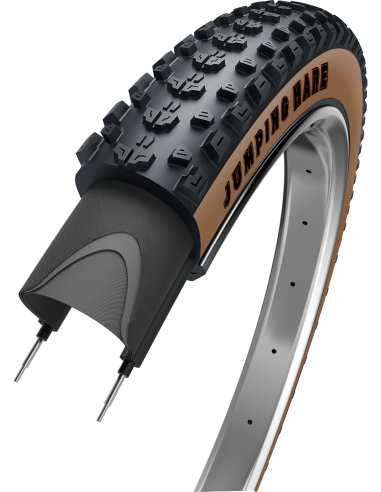 Faltreifen Edge Jumping Hare 27,5 x 2,35" / 60-584 - Schwarz/Braun