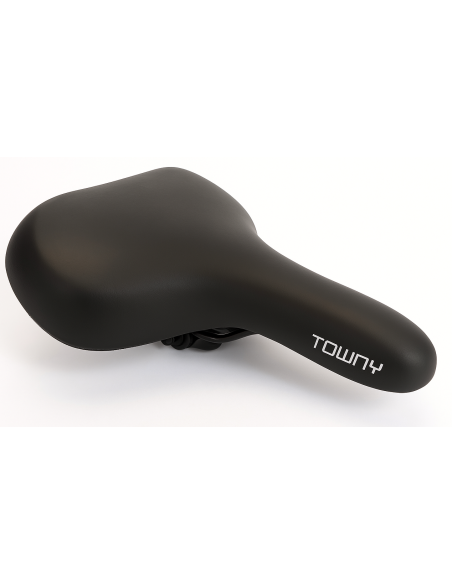Fahrradsattel Edge Towny mit Memory-Schaum   Schwarz