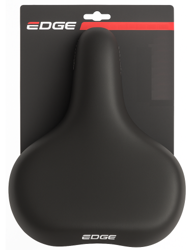Fahrradsattel Edge Towny mit Memory-Schaum   Schwarz