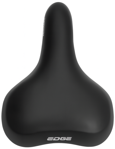 Fahrradsattel Edge Towny mit Memory-Schaum   Schwarz