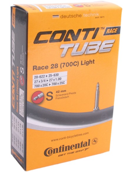 Schlauch Continental  28" Race Light - 18-622 - 32-630 - SV42mm ventil