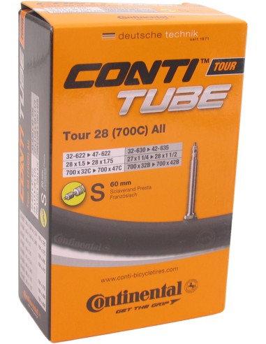 Schlauch Continental  28" Tour All - 32/47-622 - SV60mm ventil