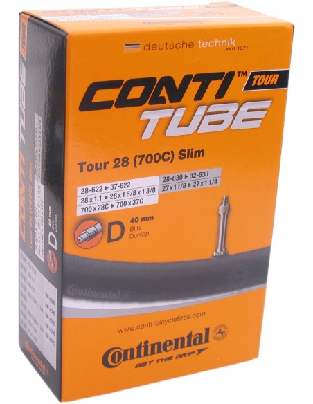Schlauch Continental  28" Tour Slim - 28-609 - 37-642- DV40mm ventil